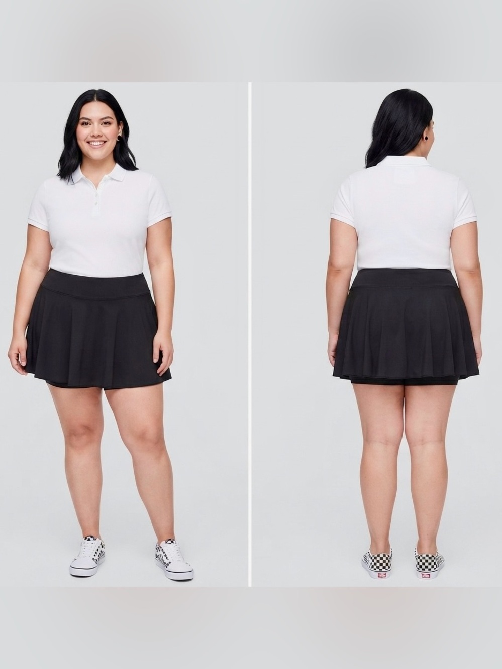 Aéropostale Black Athletic Skort w/attached shorts – Size Large